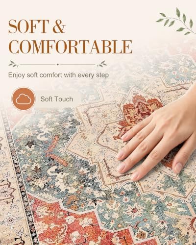 OLANLY 10x12 Washable Area Rug, Soft Non Slip Carpet for Living Room