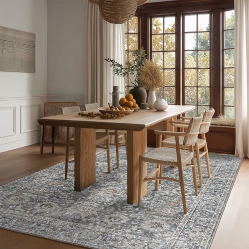 Machine Washable Rugs for Living Room: 5x7 Area Rugs for Bedroom