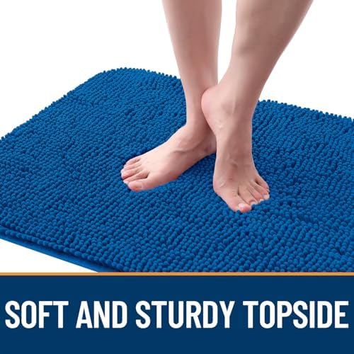 OLANLY Dog Door Mat for Muddy Paws 70x46, Super Absorbent Chenille Mud Mat