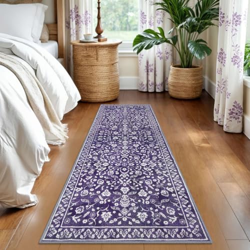 Washable Vintage 2x6 Runner Rug Non Slip Runners for Hallway