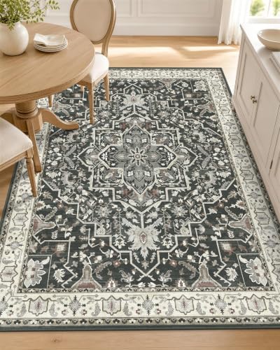 OLANLY 3x5 Washable Accent Rug, Soft Non Slip Carpet for Entryway Bedside