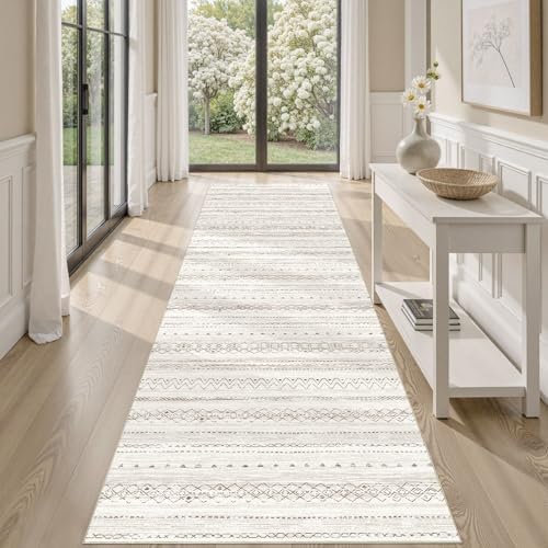 cotiled Hallway 2.6x8 Runner Rugs Washable Boho Moroccan Soft Rug