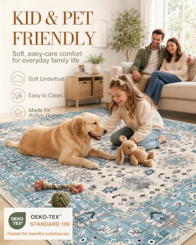 OLANLY 2x5 Washable Runner Rug, Soft Non Slip Carpet for Hallway Kitchen