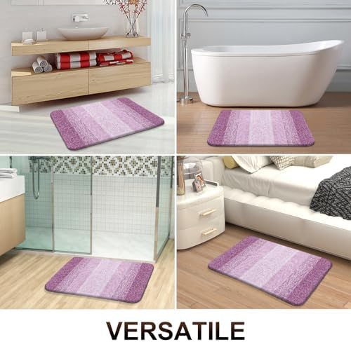 OLANLY Bathroom Runner Rug 47x17, Extra Soft Absorbent Microfiber Bath Rugs