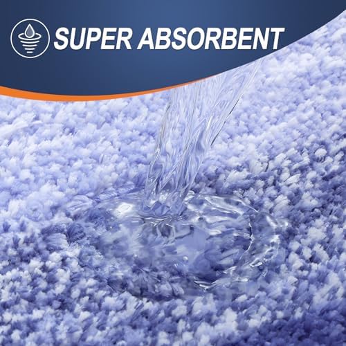 OLANLY Bathroom Runner Rug 47x20, Extra Soft Absorbent Microfiber Bath Rugs