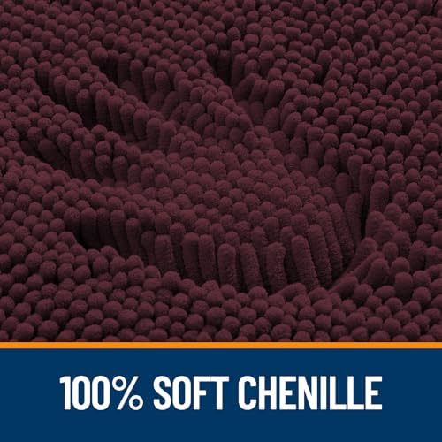OLANLY Large Bathroom Rugs 44x32, Extra Soft Absorbent Chenille Bath Rugs