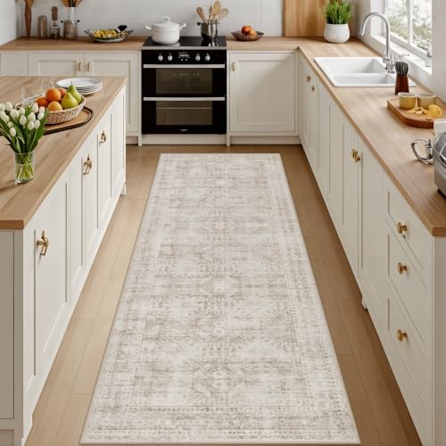 4x8 Area Rugs Living Room: Bedroom Neutral Washable Carpet Brown