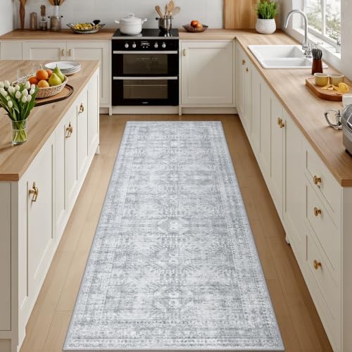 4x8 Area Rugs Living Room: Bedroom Neutral Washable Carpet Gray