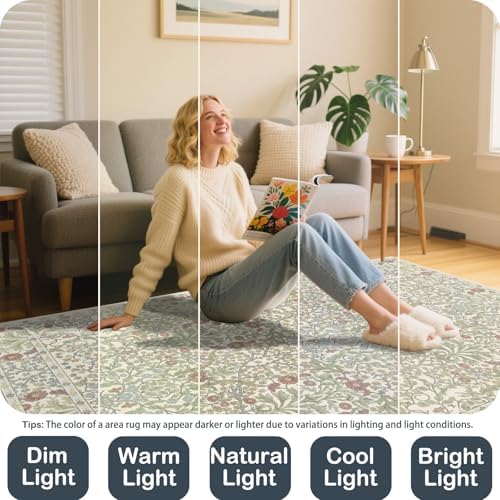 2'6" x 8' Runners Rug for Hallway Washable Soft Carpet (Light Green)