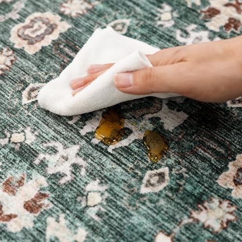 4x10 Wide Hallway Runner Rug: Washable 10ft Runners for Living Room Bedroom