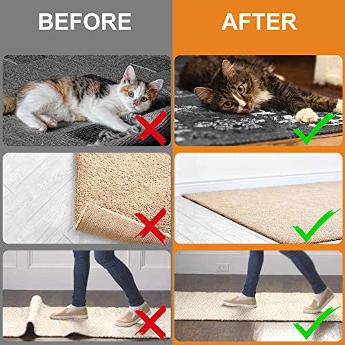 ZONGOOL 24PCS Rug Tape Non Slip Rug Pad Grippers Double Sided Carpet Tape