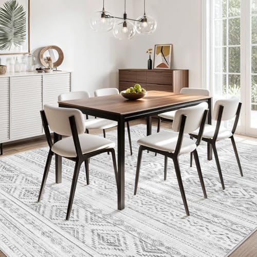 cotiled Boho 9x12 Area Rug for Living Room: Large Moroccan Washable Rug
