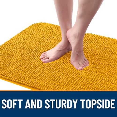 OLANLY Dog Door Mat for Muddy Paws 54x24, Super Absorbent Chenille Mud Mat