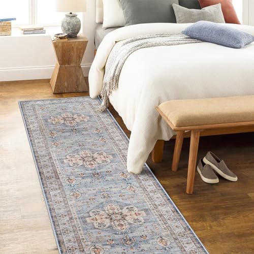 Washable Hallway Runner Rug 2x10: Non Slip Runner Rugs with Rubber Backing