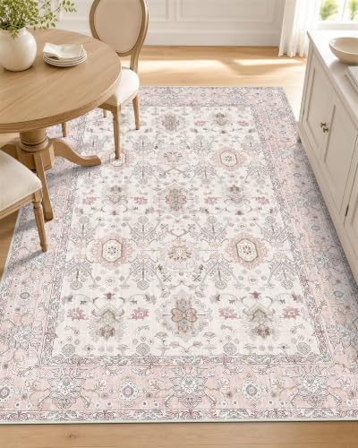 OLANLY 3x5 Washable Accent Rug, Soft Non Slip Carpet for Entryway Bedside