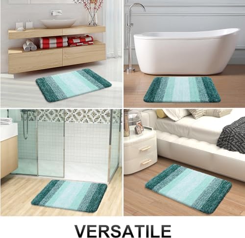 OLANLY Bathroom Runner Rug 59x17, Extra Soft Absorbent Microfiber Bath Rugs