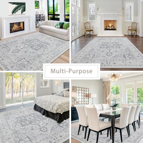 Washable Rugs 8x10 Area Rugs for Living Room,Bedroom,Dining Room,Playroom