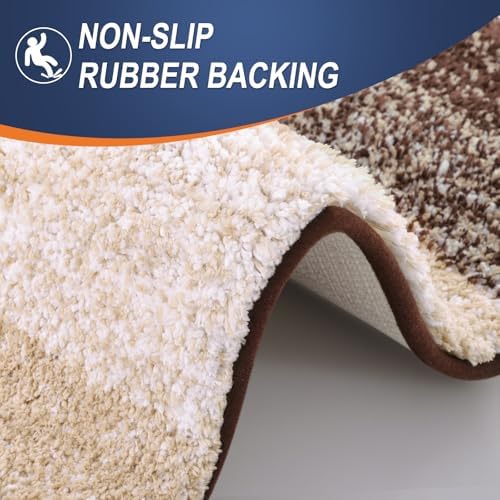 OLANLY Large Bathroom Rugs 44x32, Extra Soft Absorbent Microfiber Bath Rugs
