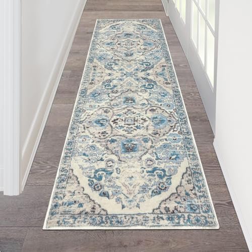 HEBE Hallway Runner Rug 2'x6', Washable Non Slip Kitchen Rug Runner