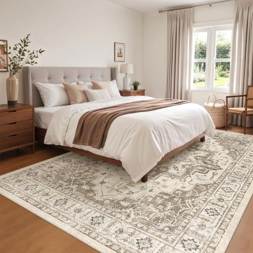 befbee Washable 5x7 Area Rug Non Slip Stain Resistant Rug for Living Room
