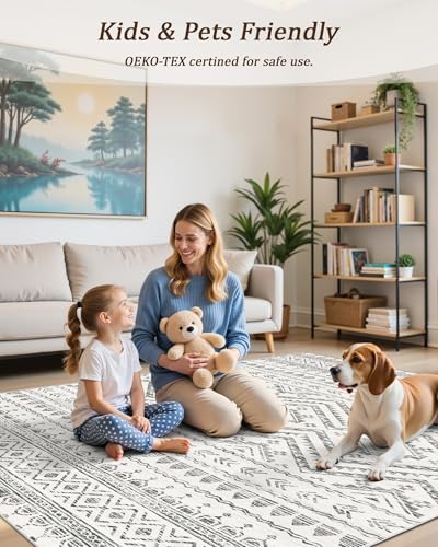 Miukiki 3x8 Washable Runner Rug Hallway Soft Non Slip Indoor Rug Grey