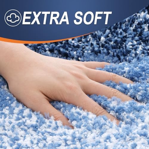 OLANLY Large Bathroom Rugs 50x30, Extra Soft Absorbent Microfiber Bath Rugs