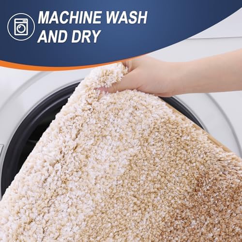 OLANLY Bathroom Runner Rug 59x24, Extra Soft Absorbent Microfiber Bath Rugs