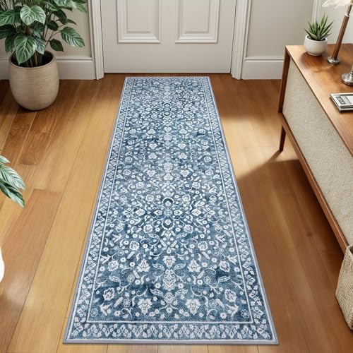 Washable Vintage 2x7 Runner Rug Non Slip Runners for Hallway