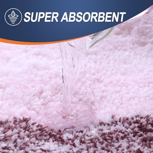 OLANLY Bathroom Rugs Mat 36x24, Extra Soft Absorbent Microfiber Bath Rugs