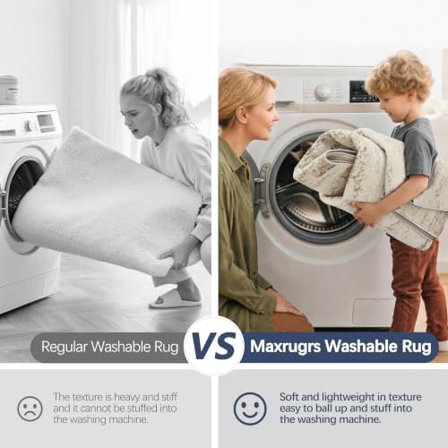 Washable Rugs 8x10 Area Rugs for Living Room,Bedroom,Dining Room Carpets