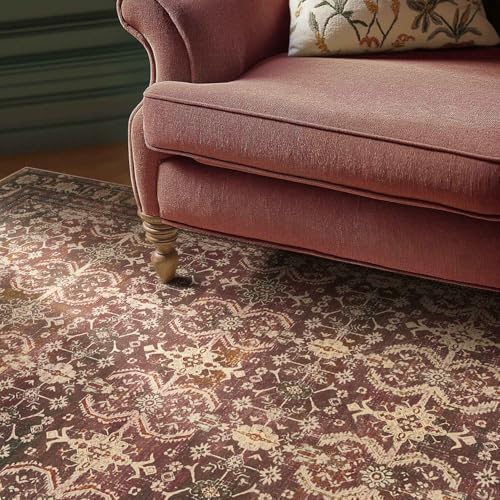 Rugxara Red 8x10 Area Rugs for Living Room Bedroom Large Washable Rug