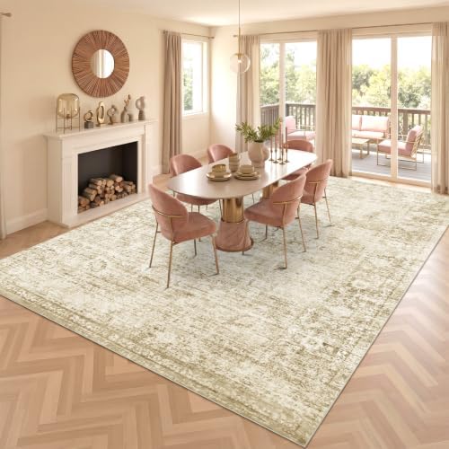 Homemate Washable Rug 10x12 Area Rugs - Vintage Rugs for Living Room