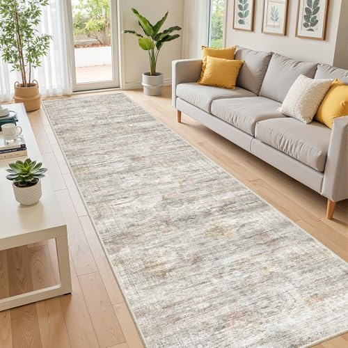 2x12 Runner Rug Non Slip,Washable Hallway Runner Rug,Green