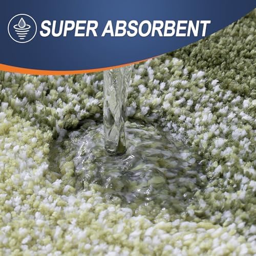 OLANLY Bathroom Rugs Mat 34x21, Extra Soft Absorbent Microfiber Bath Rugs