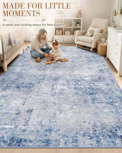 OLANLY 5x7 Washable Area Rug, Soft Non Slip Carpet for Bedroom Living Room
