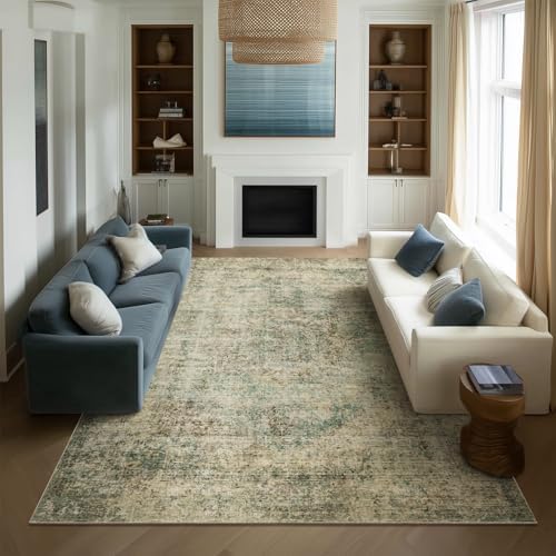 Machine Washable Rugs for Living Room: 10x14 Area Rugs for Bedroom