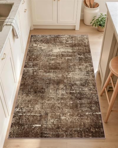 OLANLY 2x4 Washable Accent Rug Non Slip Carpet for Entryway Kitchen Bedside