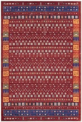 Keen Home Design 10x14 Rug - Machine Washable Area Rug with Non-Slip Backing, Ideal for Living Room, Dining Room, Bedroom - Vintage, Easy Clean, Durable, Low Pile Rug - (9'7" x 14')