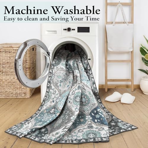 Lahome Moroccan Washable Area Rug 6x9, Large Soft Living Room Bedroom Rugs