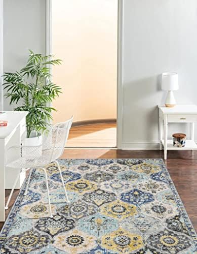 Lahome Moroccan Washable Small Area Rug, 3x5 Area Rug for Bedroom Living Room
