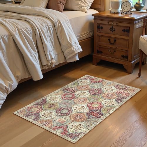 Lahome Washable Entryway Rug, 2x4 Kitchen Rugs for Entryway Bathroom