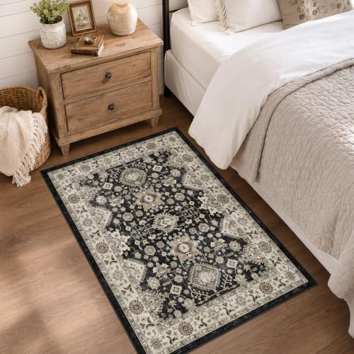 Washable Runner Rug 2x3: Entryway Rug Door Mat Non Slip Runner Rug Low Pile