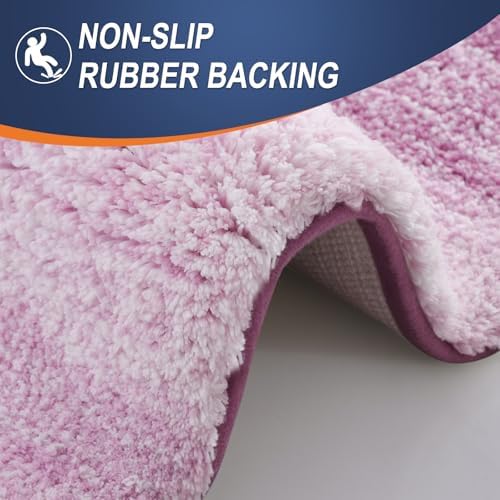 OLANLY Bathroom Runner Rug 47x17, Extra Soft Absorbent Microfiber Bath Rugs