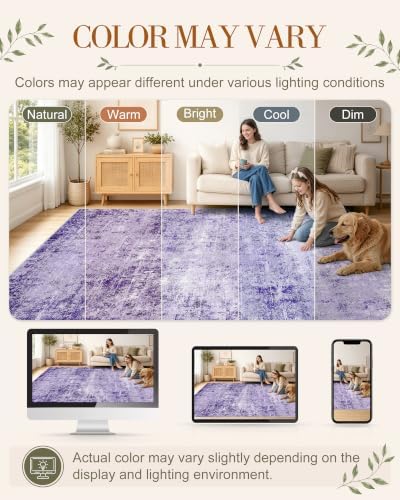 OLANLY 2x3 Washable Small Rug Non Slip Indoor Door Mat for Entryway Bedside