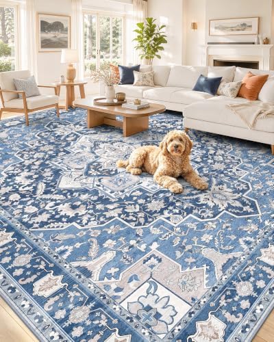 OLANLY 6x9 Washable Area Rug, Soft Non Slip Carpet for Bedroom Living Room
