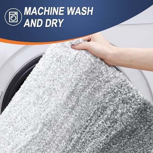 OLANLY Bathroom Runner Rug 40x24, Extra Soft Absorbent Microfiber Bath Rugs