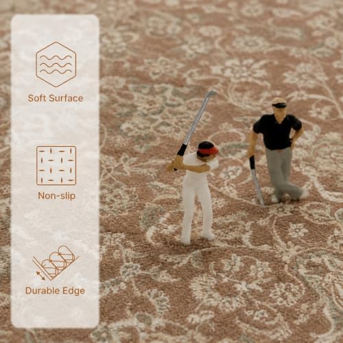 8x10 Area Rug Vintage Washable Rugs for Living Room Bedroom Nursery