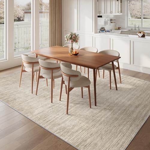 Valenrug 4x6 Area Rug for Entryway, Non Slip Washable Bedroom Rug, Brown