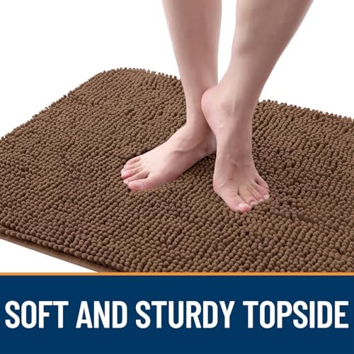 OLANLY Dog Door Mat for Muddy Paws 59x20, Super Absorbent Chenille Mud Mat