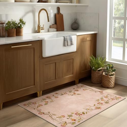 2x3 Washable Small Entryway Rug: Door Mat Indoor Entrance Soft Throw Carpet
